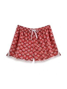 Red Cotton Pajama Short from Signals 7 Days of Sleep Shorts Size Small